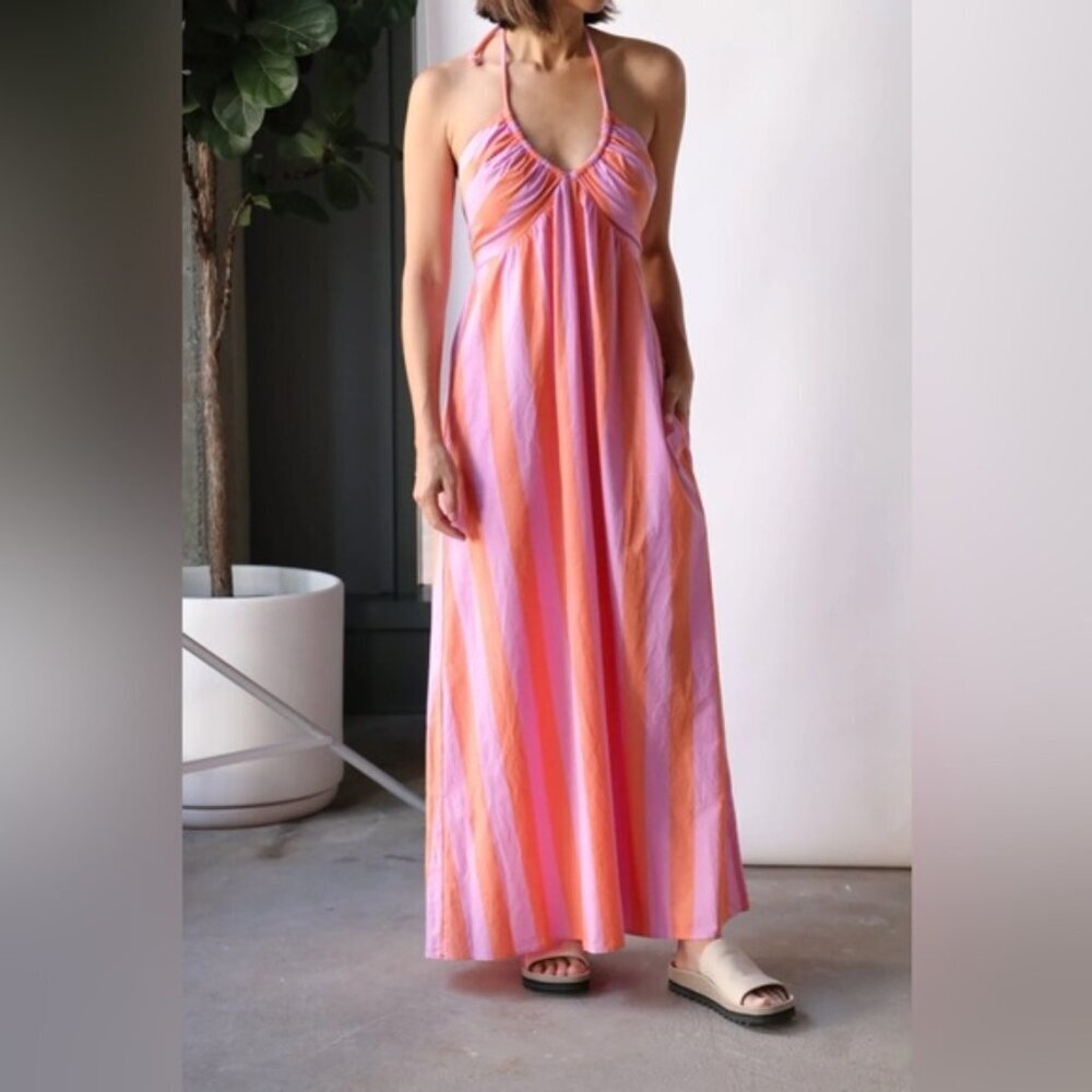 NWT XIRENA Maggie dress in palmetto stripes medium